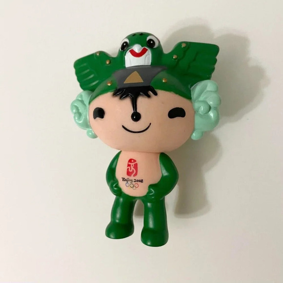 2008 Set of 5 Beijing Summer Olympics Vinyl  Figures Mascots 3.5 Inch Tall - Picture 2 of 16